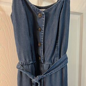 Lightweight denim jumpsuit